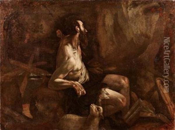 San Giovanni Battista Nel Deserto Oil Painting - Jacopo Bassano (Jacopo da Ponte)