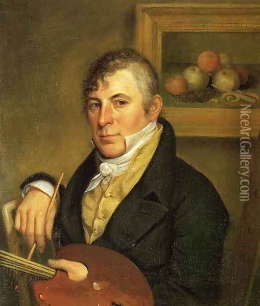 Portrait of Raphaelle Peale 1822 Oil Painting - Charles Willson Peale