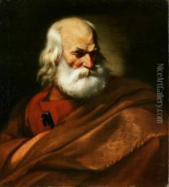 San Pietro Oil Painting - Francesco Fracanzano