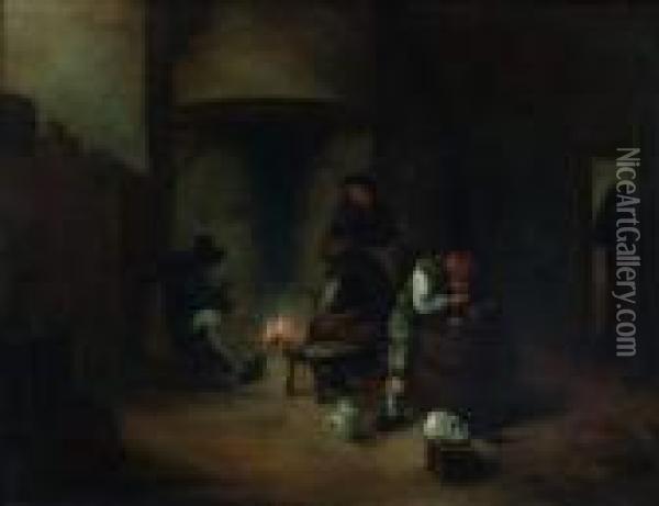 Interieur D'auberge Oil Painting - Hendrick Maertensz. Sorch (see Sorgh)
