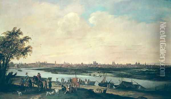View of Paris Oil Painting - Jan Siberechts