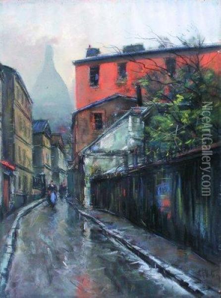 Montmartre. Oil Painting - Pierre Jacques Pelletier