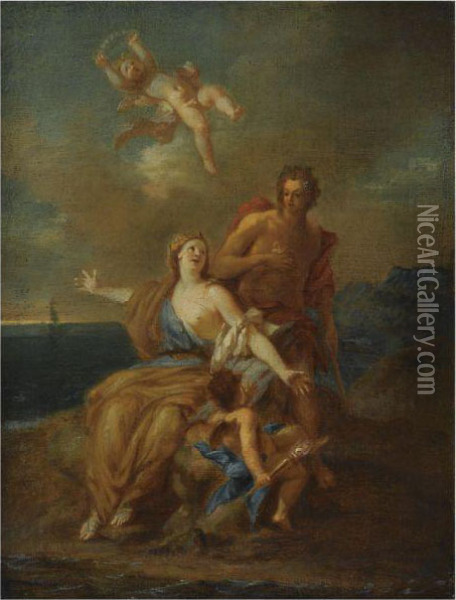 Bacchus And Ariadne Oil Painting - Francois Marot
