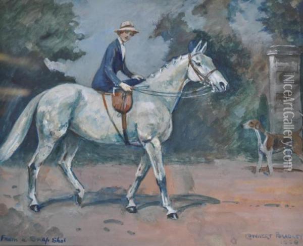Lady On Horseback Oil Painting - Cuthbert Bradley