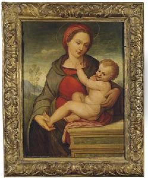 Vierge A L'enfant Oil Painting - Andrea Del Sarto