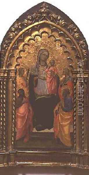 Madonna and Child with Saints 2 Oil Painting - Fra Angelico (Guido di Pietro)