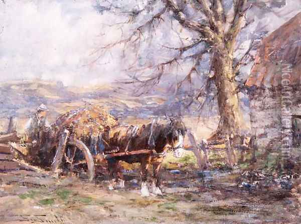 Loading the Cart Oil Painting - George Smith