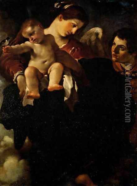 Madonna of the Swallow Oil Painting - Guercino