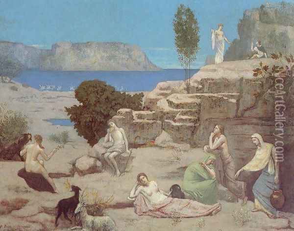 Ancient Vision Oil Painting - Pierre Cecile Puvis de Chevannes