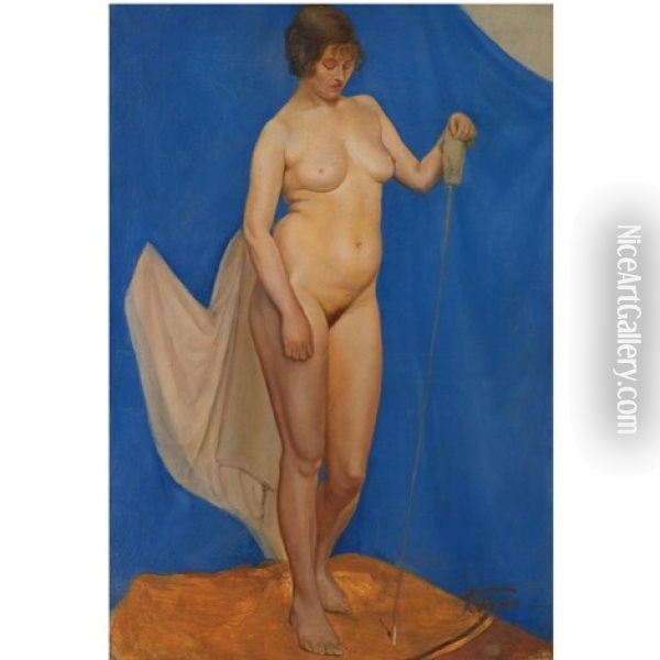 Nude Oil Painting - Kuz'ma Sergeevich Petrov-Vodkin