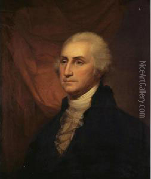 Portrait Of George Washington Oil Painting - Rembrandt Peale