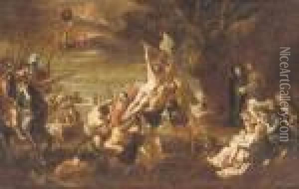 The Raising Of The Cross Oil Painting - Peter Paul Rubens
