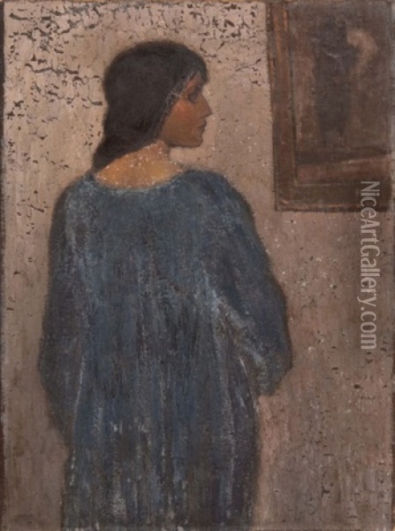 Portrait De Femme Oil Painting - Tony Van Os