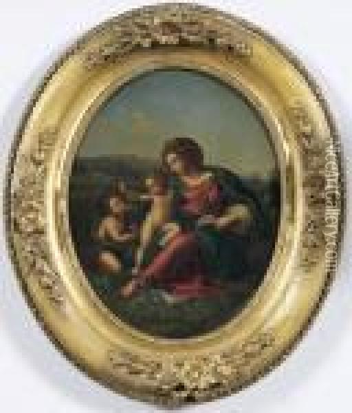 The Alba Madonna Oil Painting - Raphael (Raffaello Sanzio of Urbino)