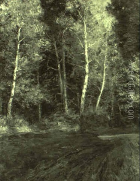 Herbstwald Oil Painting - Robert Franz Curry