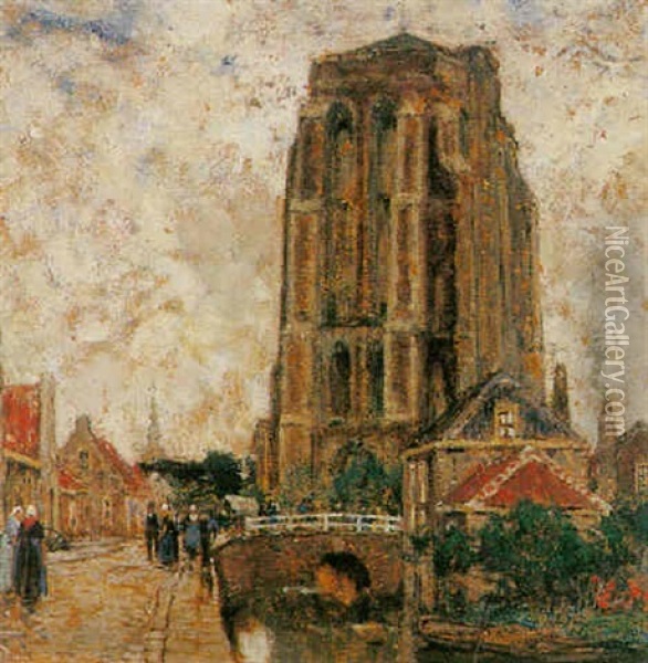 The Tower Of Veere Oil Painting - Hendrick Cassiers