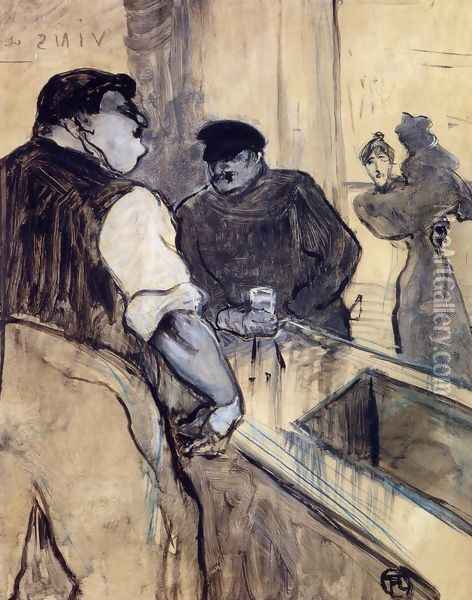 The Bartender Oil Painting - Henri De Toulouse-Lautrec