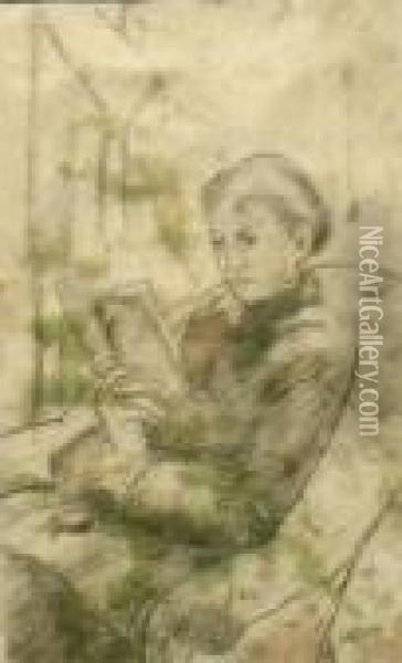 Lydia Reading Oil Painting - Mary Cassatt