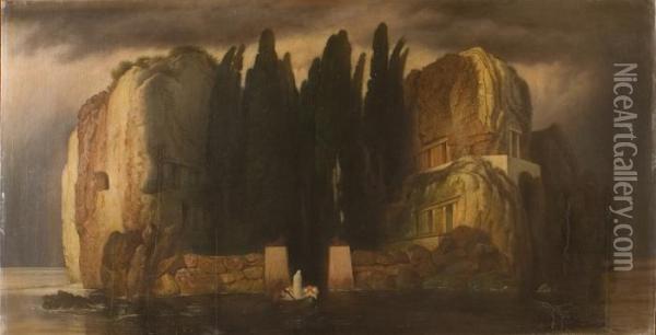 L'isola Dei Morti Oil Painting - Arnold Bocklin