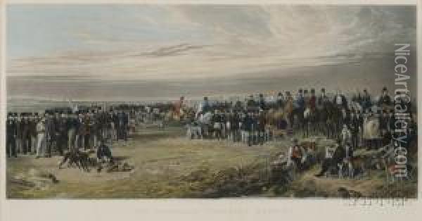 The Waterloo Coursing Meeting Oil Painting - Samuel William Ii Reynolds