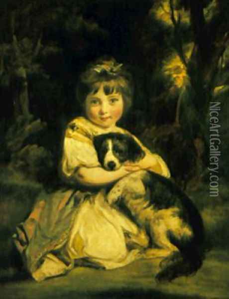 Miss Jane Bowles Oil Painting - Sir Joshua Reynolds