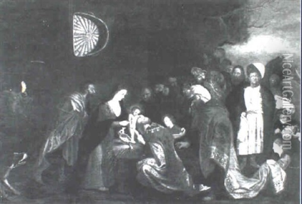 Adoration Of The Magi Oil Painting - Pieter Lastman
