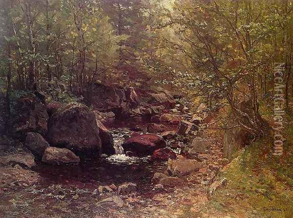 Brook in Spring Oil Painting - John Joseph Enneking
