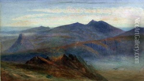 Atlas Mountains Oil Painting - Albert Goodwin
