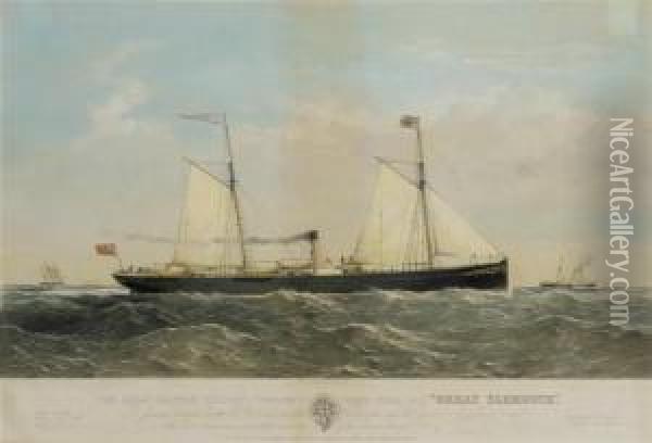 The Great Eastern Company's Screw Steam Ship Oil Painting - Thomas Goldsworth Dutton