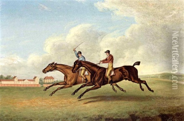 A Race At Bush Hill Oil Painting - John Archibald Woodside