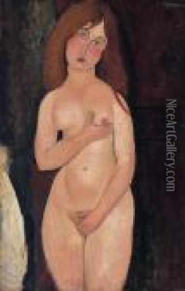 Venus (nu Debout, Nu Medicis) Oil Painting - Amedeo Modigliani