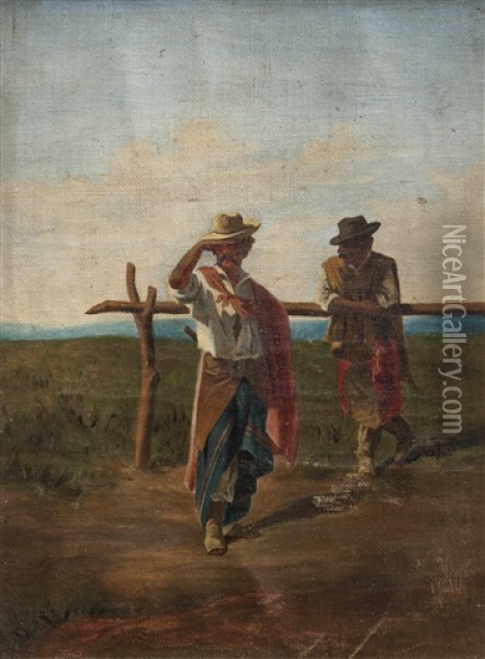 Los Gauchos Oil Painting - Juan Manuel Blanes