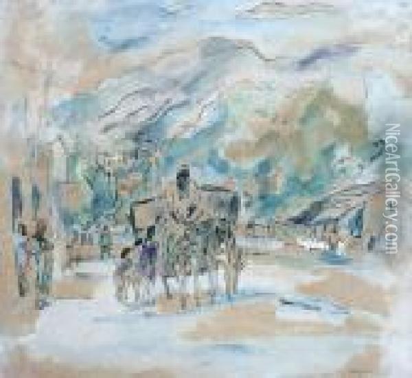 A View From Tunisia Oil Painting - Jules Pascin