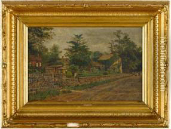 Old Ross Property, Doylestown, Pa Oil Painting - Thomas Otter