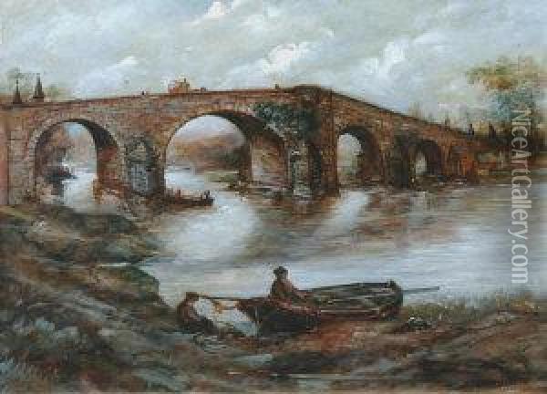 Old Stirling Bridge From The North Oil Painting - Charles Cooper Henderson