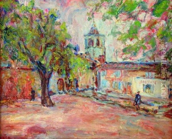 Village De Provence Oil Painting - Paul Kron