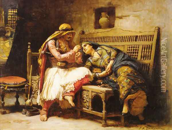 Queen Of The Brigands Oil Painting - Frederick Arthur Bridgman