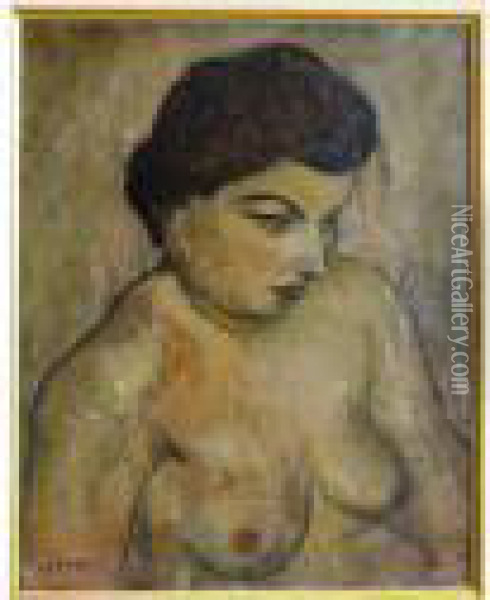 Femme En Buste Oil Painting - Marcel Leprin