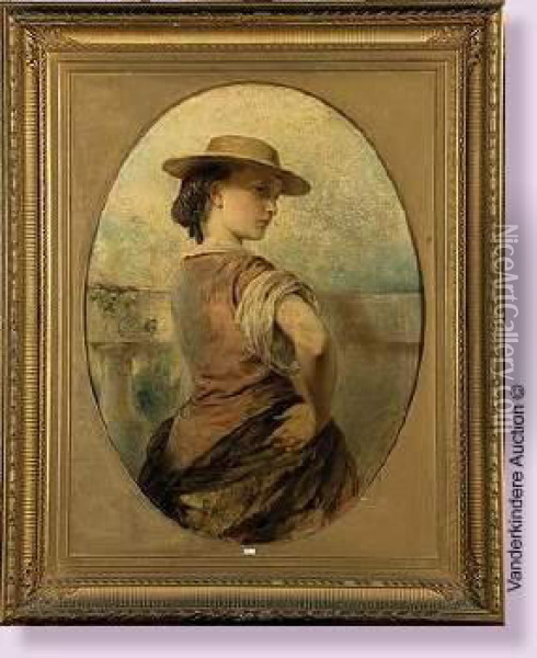 La Jolie Fille De Arles Oil Painting - Henri-Joseph Duwee