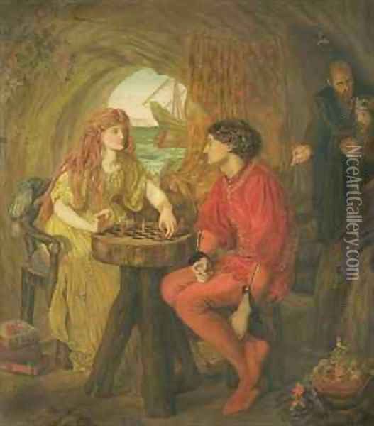 The Tempest Oil Painting - Lucy Madox Brown