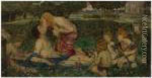 Sketch For The Awakening Of Adonis Oil Painting - John William Waterhouse