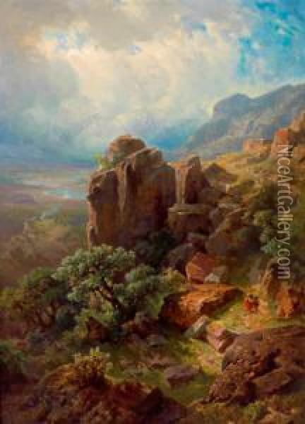 Paesaggio Montuoso Oil Painting - Gottfried Seelos