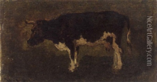 Study Of A Cow Oil Painting - Willem Roelofs