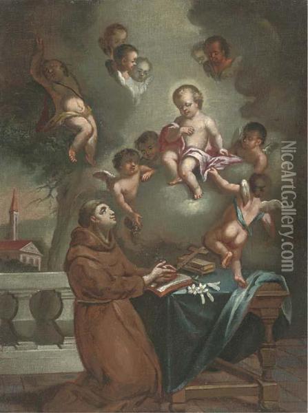 The Vision Of Saint Antony Of Padua Oil Painting - Carlo Francesco Nuvolone