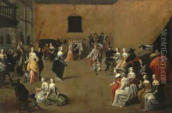 The Ball 2 Oil Painting - Hieronymus Janssens