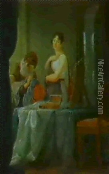 Die Naherin Oil Painting - Louis Leopold Boilly