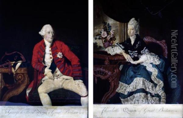 George Iii And Queen Charlotte Oil Painting - Johann Zoffany