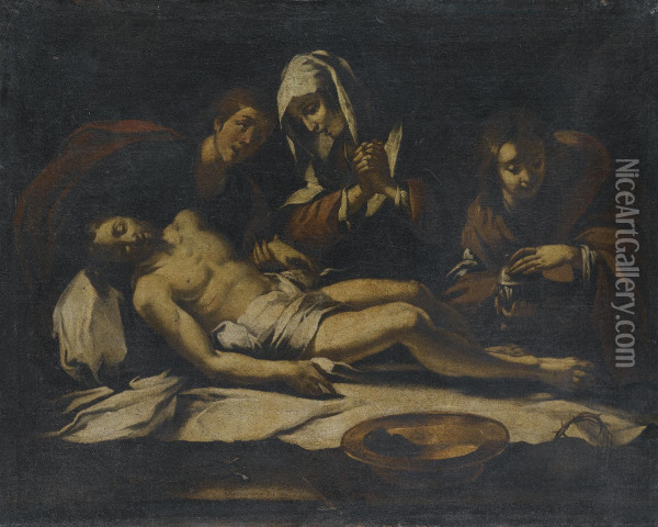 The Lamentation Oil Painting - Bernardo Strozzi