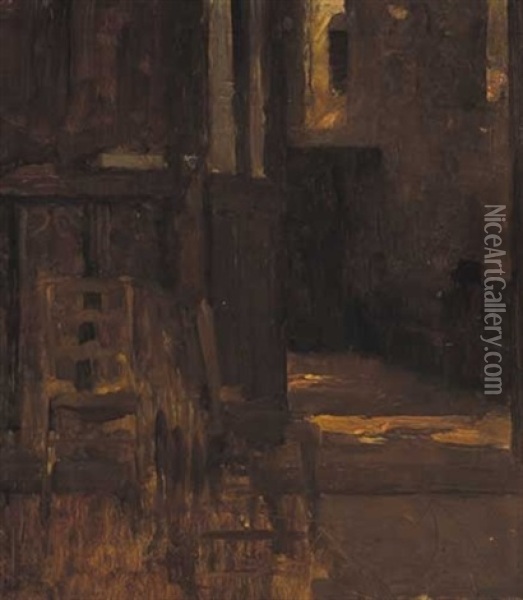 Interior Of A Church Oil Painting - Walter Frederick Osborne