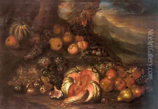 Still Life of Fruit Oil Painting - Joseph Teal Cooper